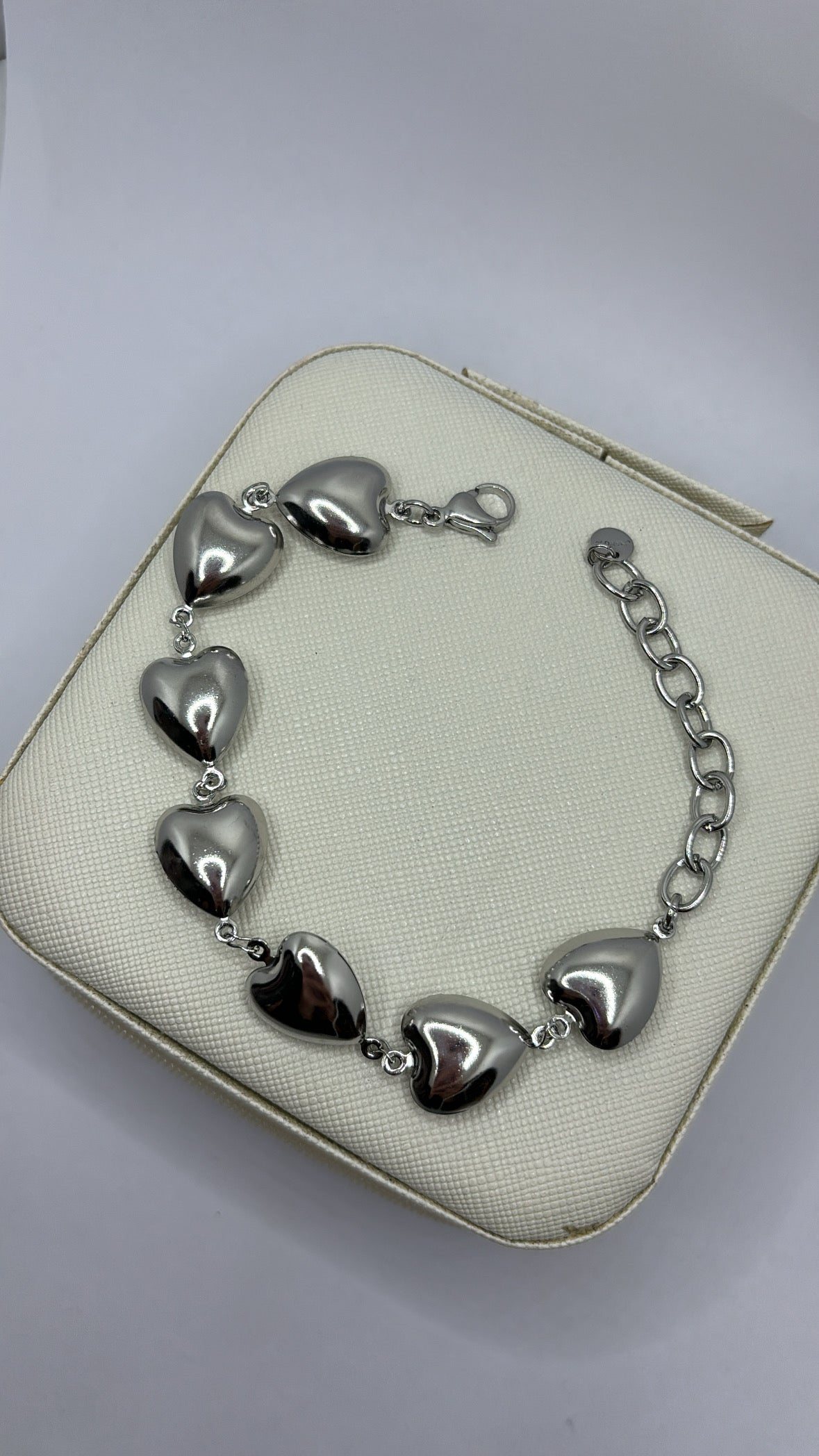 Bracciale cuoricini sonaglio