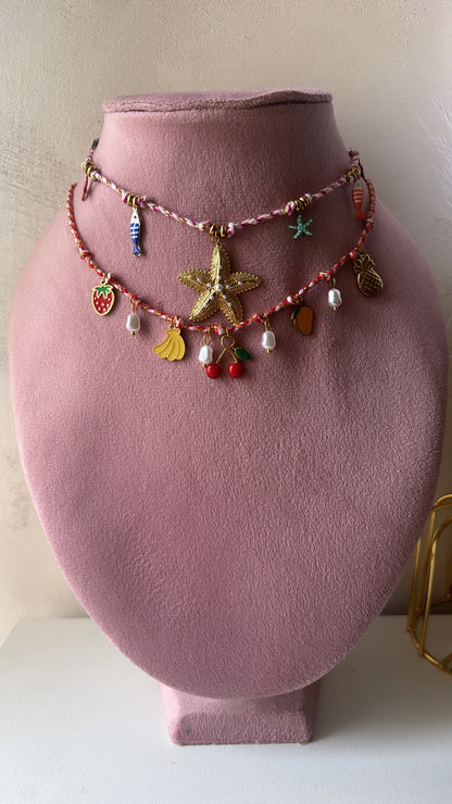 Collana charms marini