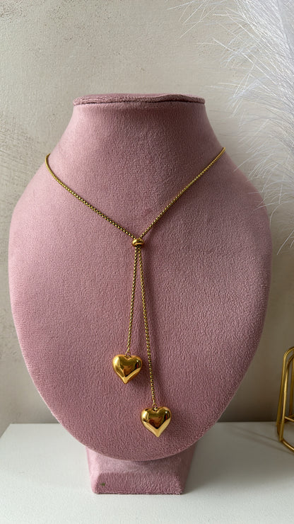 Collana saliscendi cuore