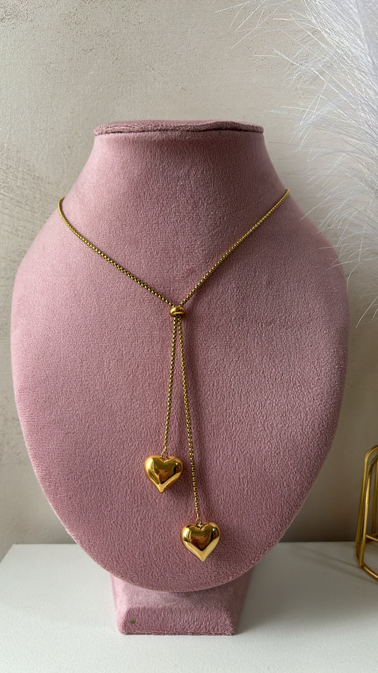 Collana saliscendi cuore