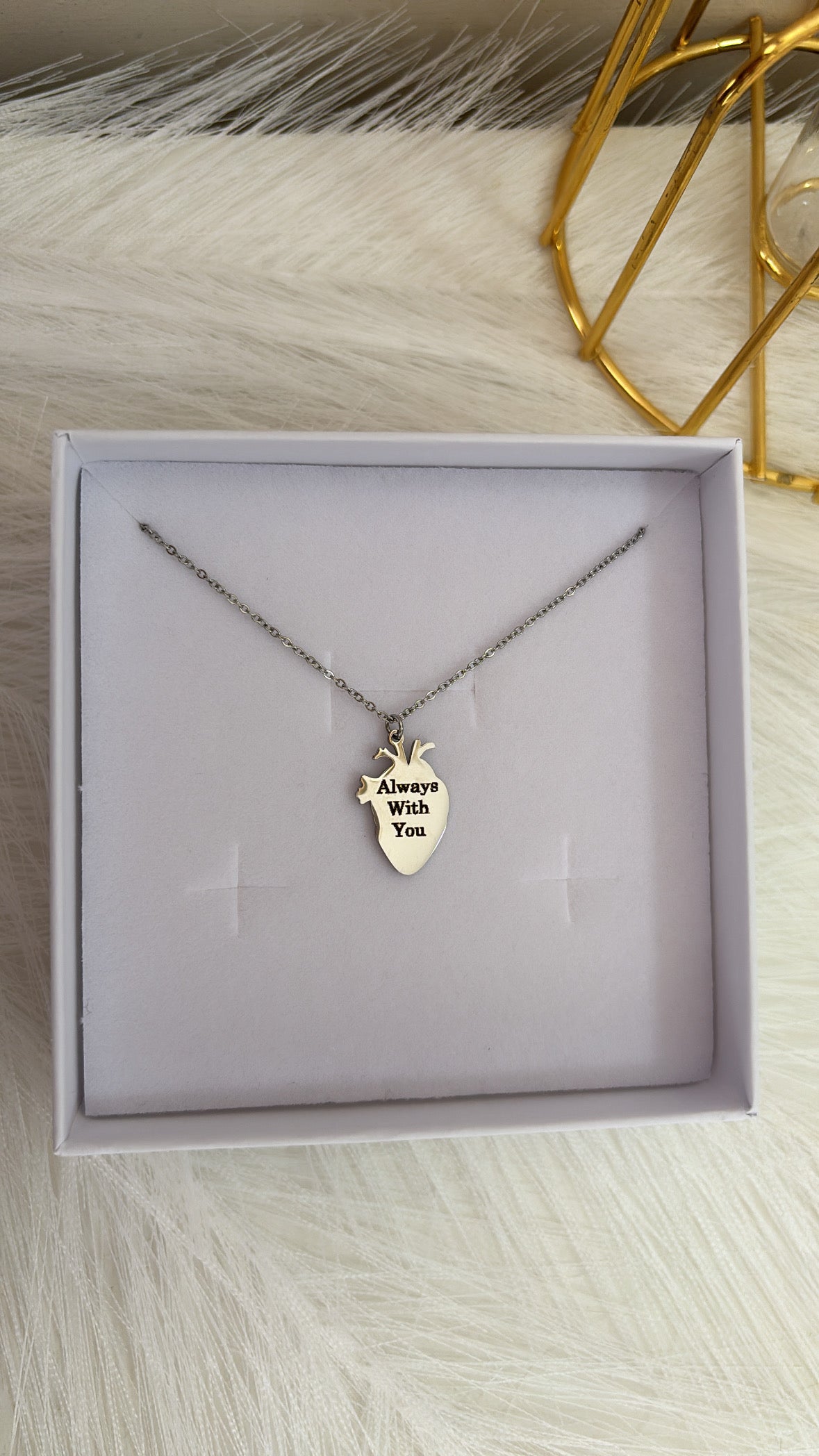 Collana cuore anatomico personalizzabile