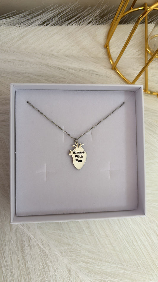 Collana cuore anatomico personalizzabile