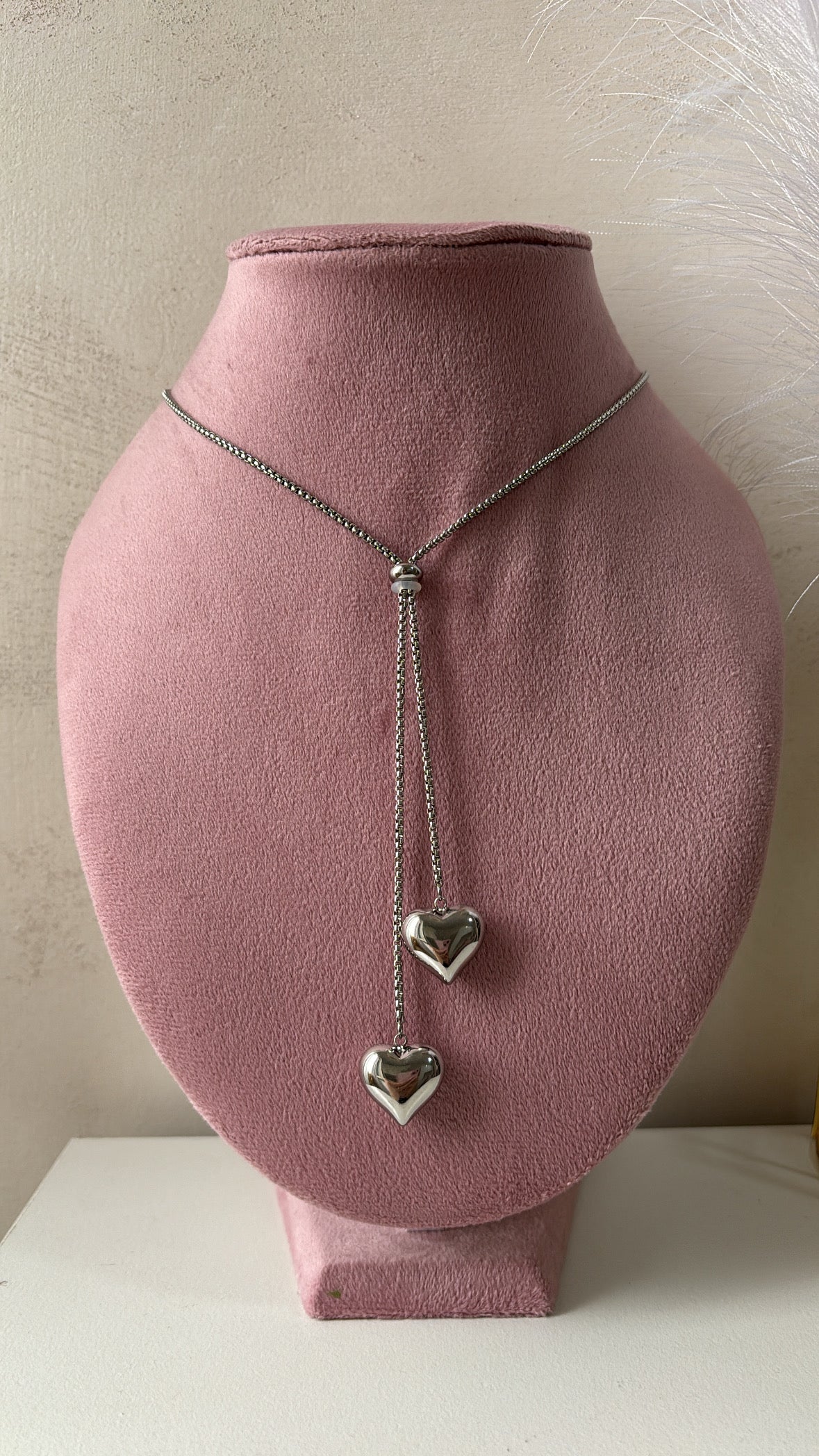 Collana saliscendi cuore