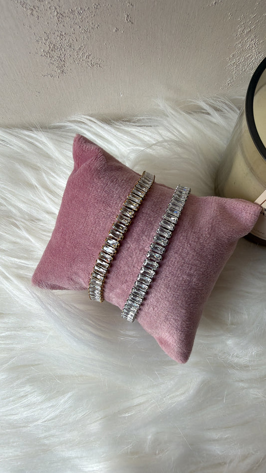 Bracciale tennis baguette