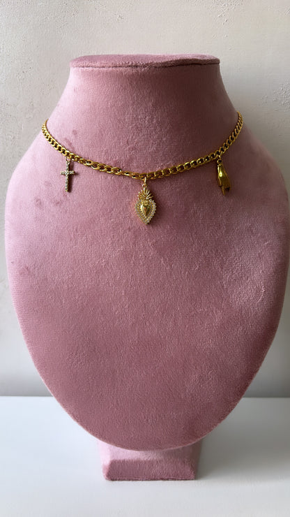 Collana multi charms