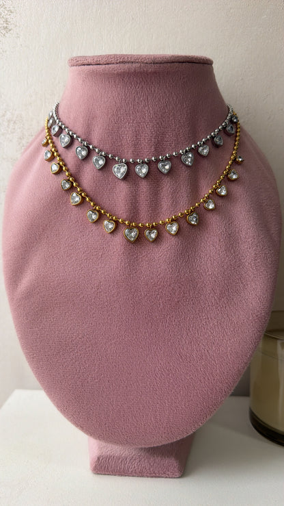 Collana cuori pendenti