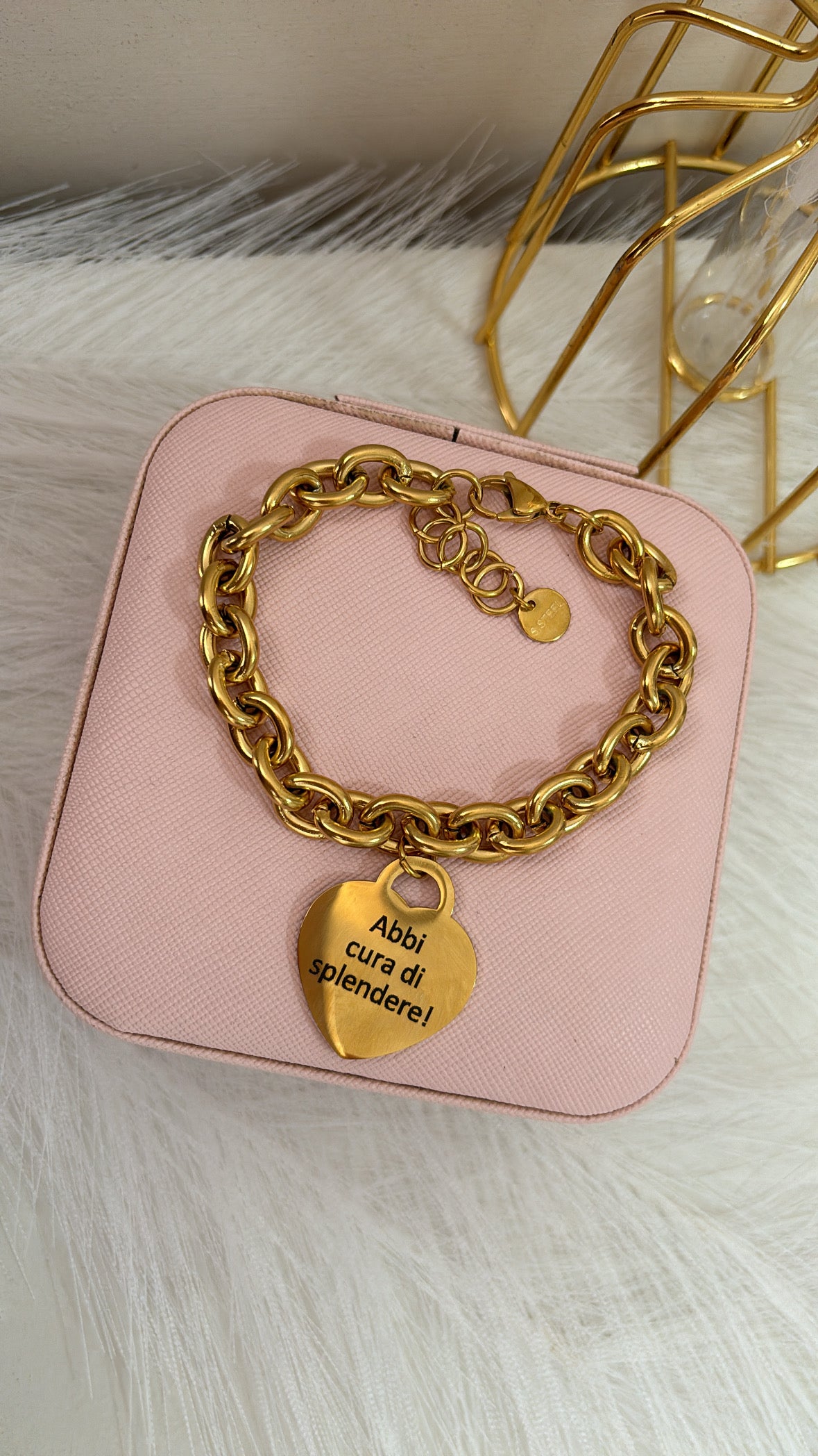 Bracciale cuore personalizzabile