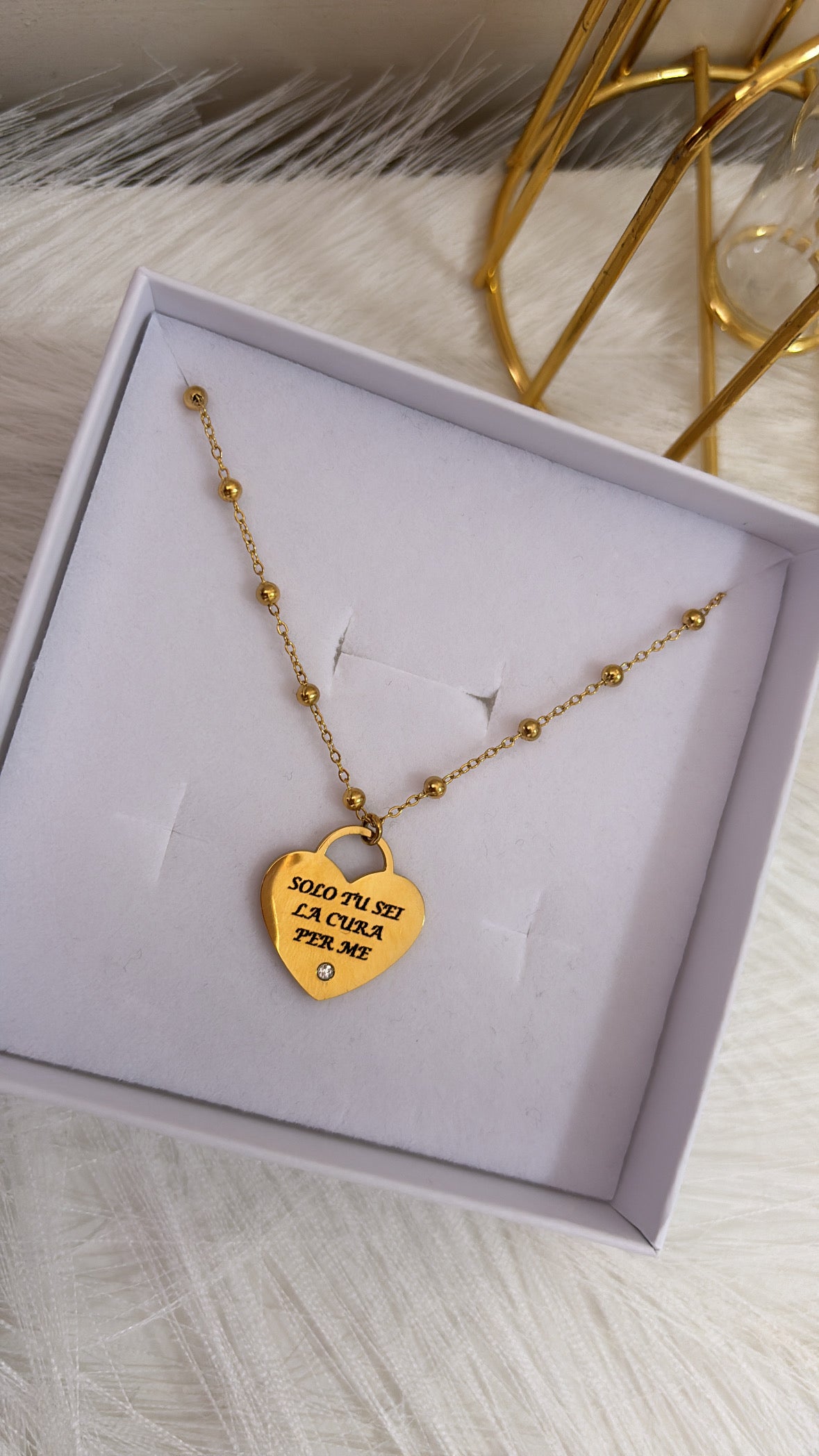Collana cuoricino personalizzabile