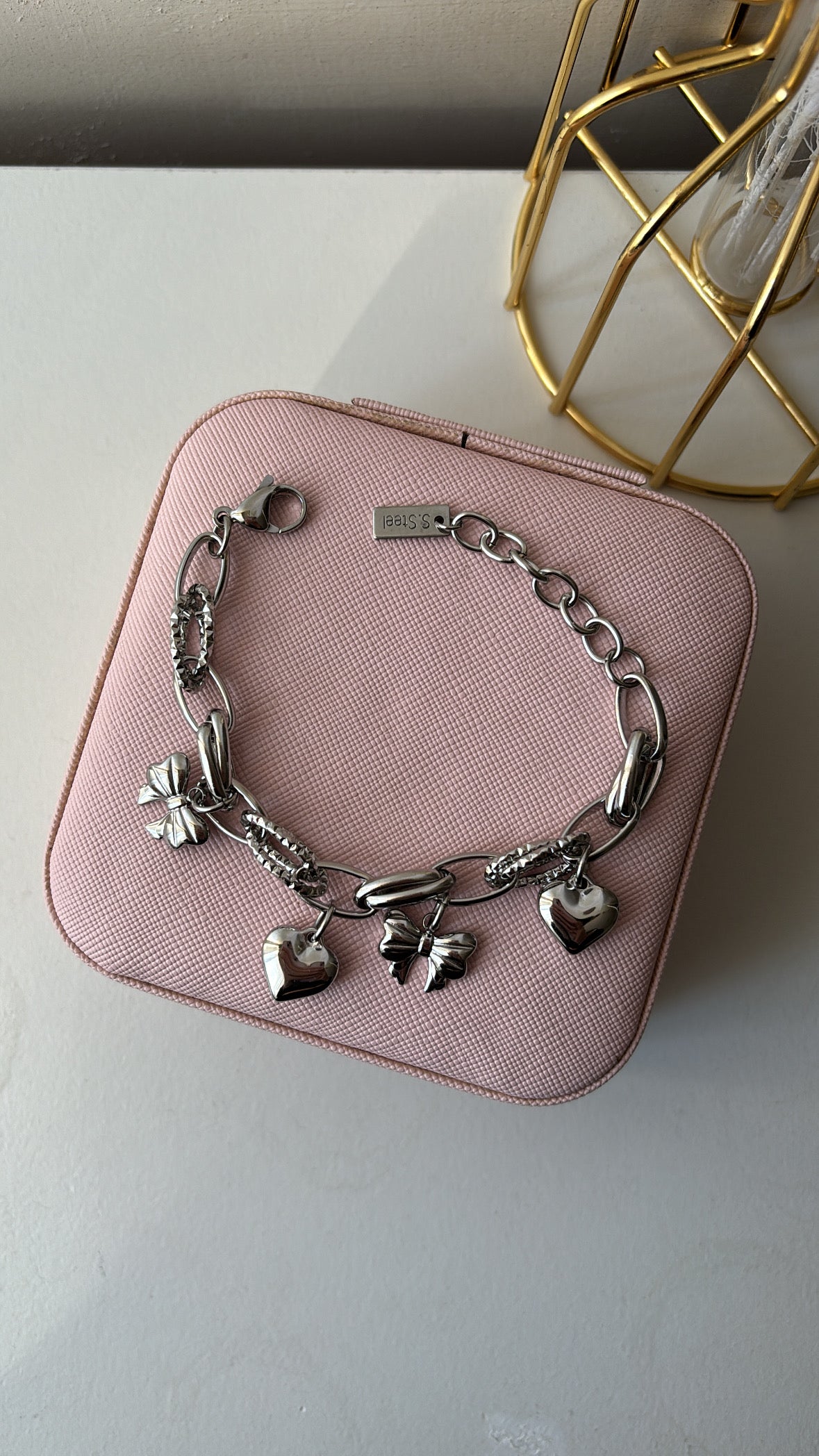 Bracciale fiocchi e cuori