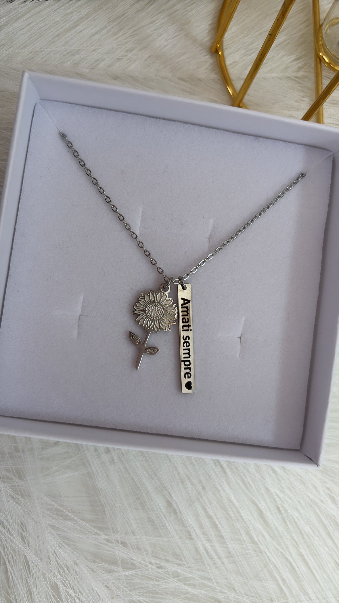 Collana girasole personalizzabile